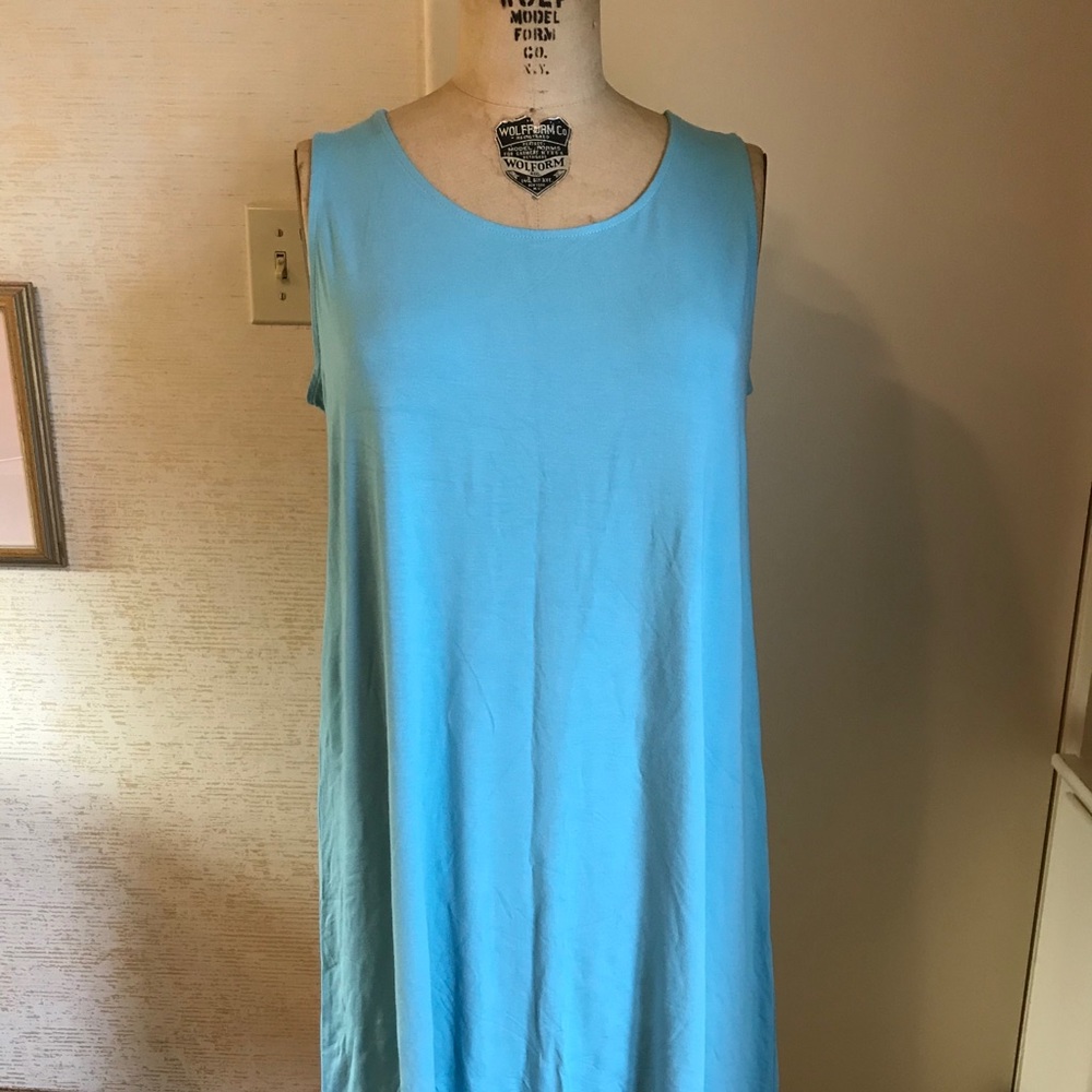 J Jill Wearever Dress Chalk Blue MP